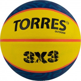 Мяч баскетбольный TORRES 3х3 Outdoor резина